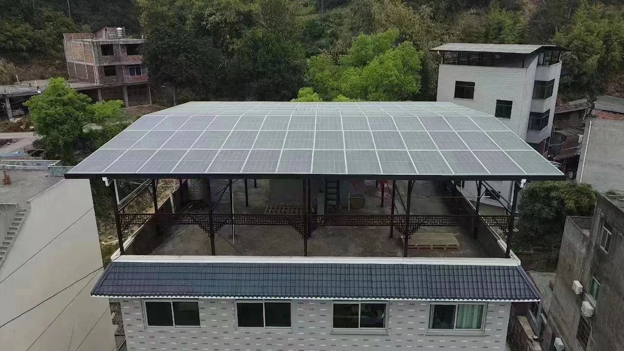 宜春15kw+10kwh自建别墅家庭光伏储能系统